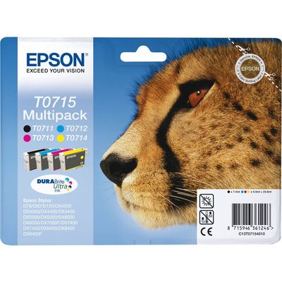 Cartuccia stampante Epson T071 (C13T07154010) - 4 colori Multipack