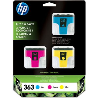 Cartuccia stampante HP 363 (CB333EE) - 3 colori Multipack