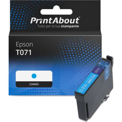 Cartuccia compatibile Epson T071 (C13T071240) - Ciano