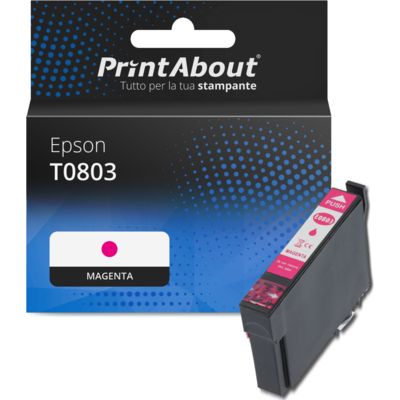 Cartuccia compatibile Epson T0803 - Magenta