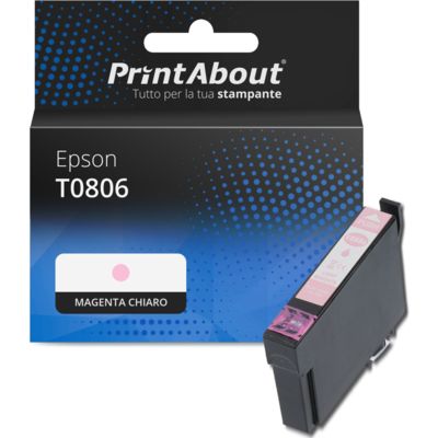 Cartuccia compatibile Epson T0806 - Magenta chiaro
