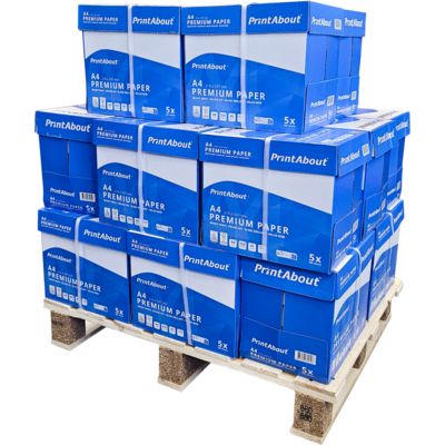 Mezzo pallet di carta PrintAbout Premium A4 (50.000 fogli)