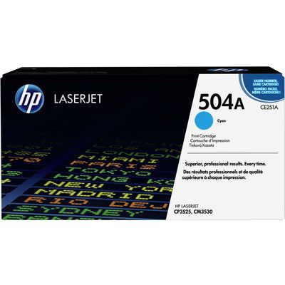 Toner HP 504A (CE251A) - Ciano