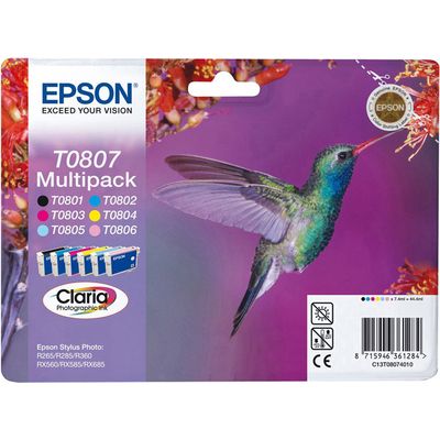 Cartuccia stampante Epson T0807 - 6 colori Multipack
