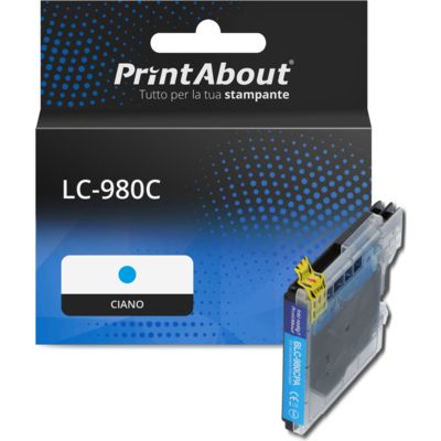 Cartuccia compatibile Brother LC-980C - Ciano