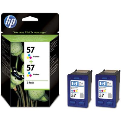 Cartuccia HP 57 (C9503AE) - 2x 3 colori - Confezione Multipack