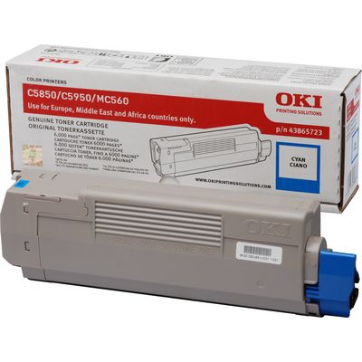 Toner OKI 43865723 - Ciano