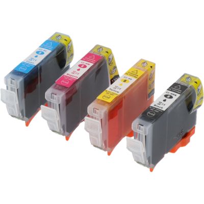 Cartuccia compatibile Canon CLI-8BK - 4 colori Multipack