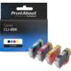 Cartuccia compatibile Canon CLI-8BK - 4 colori Multipack