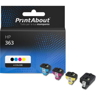 Cartuccia compatibile HP 363 (C8721EE) - 4 colori Multipack
