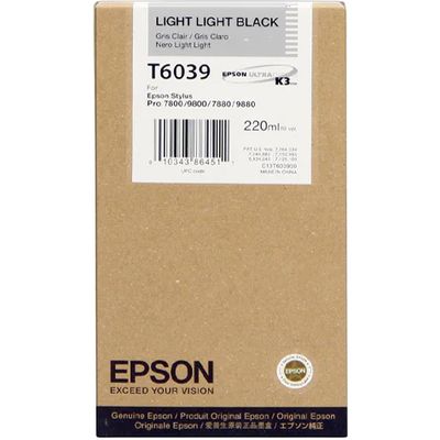 Cartuccia stampante Epson T6039 - Nero molto chiaro
