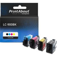 Cartuccia compatibile Brother LC-900BK - 4 colori Multipack