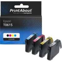 Cartuccia compatibile Epson T0615 - 4 colori Multipack