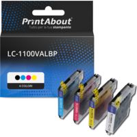Cartuccia compatibile Brother LC-1100VALBP - 4 colori Multipack