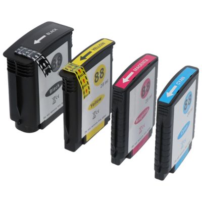 Cartuccia compatibile HP 88XL (C9396AE) - 4 colori Alta capacità Multipack