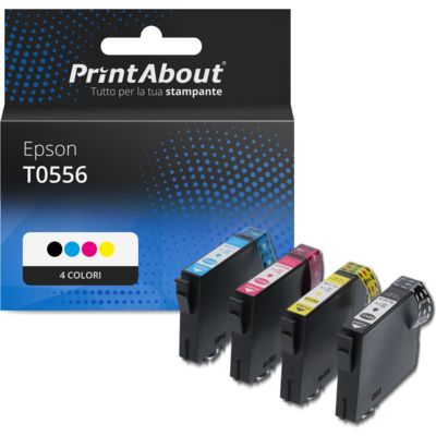 Cartuccia compatibile Epson T0556 - 4 colori Multipack