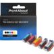 Cartuccia compatibile Canon PGI-520/CLI-521 BK/CMYK - 5 colori Multipack