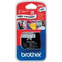 Nastro Brother MK-231BZ - Nero su bianco (12 mm)