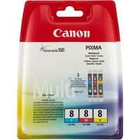 Cartuccia stampante Canon CLI-8C/M/Y - 3 colori Multipack