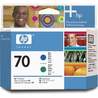 Cartuccia stampante HP 70 (C9408A) - Blu + verde