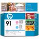 Testina di stampa HP 91 (C9462A) - Ciano chiaro + magenta chiaro