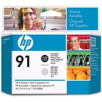 Cartuccia stampante HP 91 (C9463A) - Nero fotografico + grigio chiaro