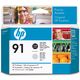 Cartuccia stampante HP 91 (C9463A) - Nero fotografico + grigio chiaro