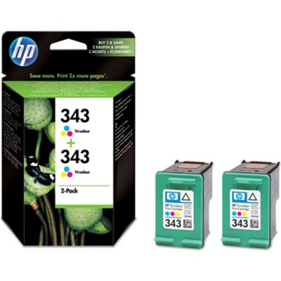 Cartuccia HP 343 (CB332EE) - 2x 3 colori Multipack