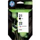 Cartuccia stampante HP 21+22 (SD367AE) - Nero + 3 colori Multipack