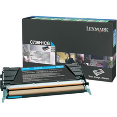Toner Lexmark C736H1CG - Ciano Alta capacità