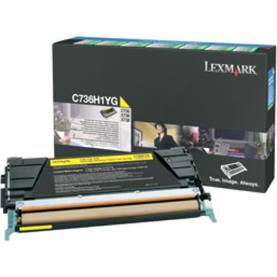 Toner Lexmark C736H1YG - Giallo Alta capacità