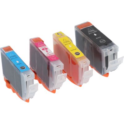 Cartuccia compatibile Canon BCI-3eBK - 4 colori Multipack