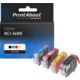 Cartuccia compatibile Canon BCI-3eBK - 4 colori Multipack