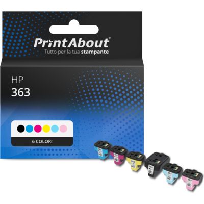 Cartuccia compatibile HP 363 (C8721EE) - 6 colori Multipack