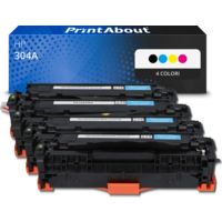 Toner compatibile HP 304A (CC530A) - 4 colori Multipack