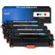 Toner compatibile HP 304A (CC530A) - 4 colori Multipack