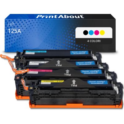 Toner compatibile HP 125A (CB540A) - 4 colori Multipack