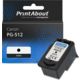 Cartuccia compatibile Canon PG-512 - Nero Alta capacità