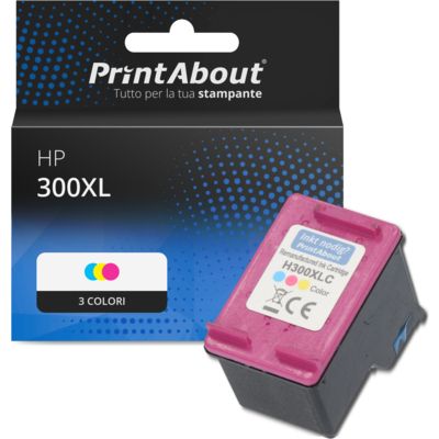Cartuccia compatibile HP 300XL (CC644EE) - 3 colori Alta capacità