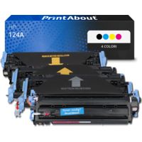 Toner compatibile HP 124A (Q6000A) - 4 colori Multipack