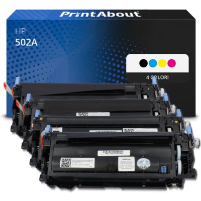 Toner compatibile HP 502A (Q6471A) - 4 colori Multipack
