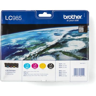 Cartuccia stampante Brother LC-985VALBP - 4 colori Multipack