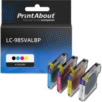 Cartuccia compatibile Brother LC-985VALBP - 4 colori Multipack