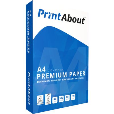 PrintAbout Carta Premium A4 1 confezione (500 fogli)