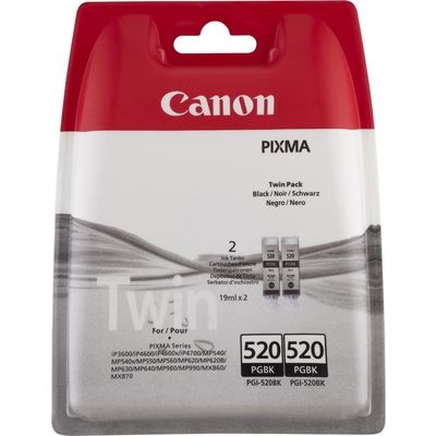 Cartuccia Canon PGI-520BK2 - 2x Nero Multipack