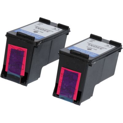 Cartuccia compatibile HP 350XL (CB336EE)  - 2x Nero ad alta capacità  Multipack