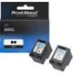 Cartuccia compatibile HP 300XL (D8J43AE) - Nero Alta capacità Multipack Confezione da 2 pezzi