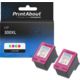 Cartuccia compatibile HP 300XL (CC644EE) - 2x 3 colori ad alta capacità Multipack