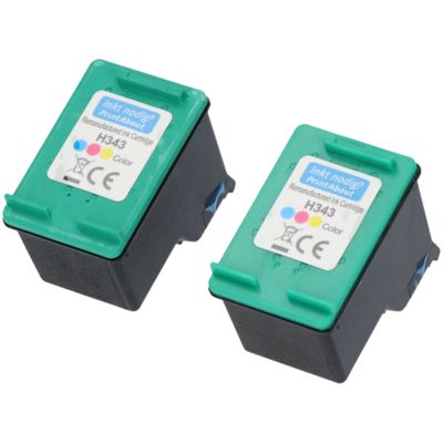 Cartuccia compatibile HP 343 (C8766EE) - 3 colori Multipack