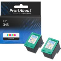 Cartuccia compatibile HP 343 (C8766EE) - 3 colori Multipack